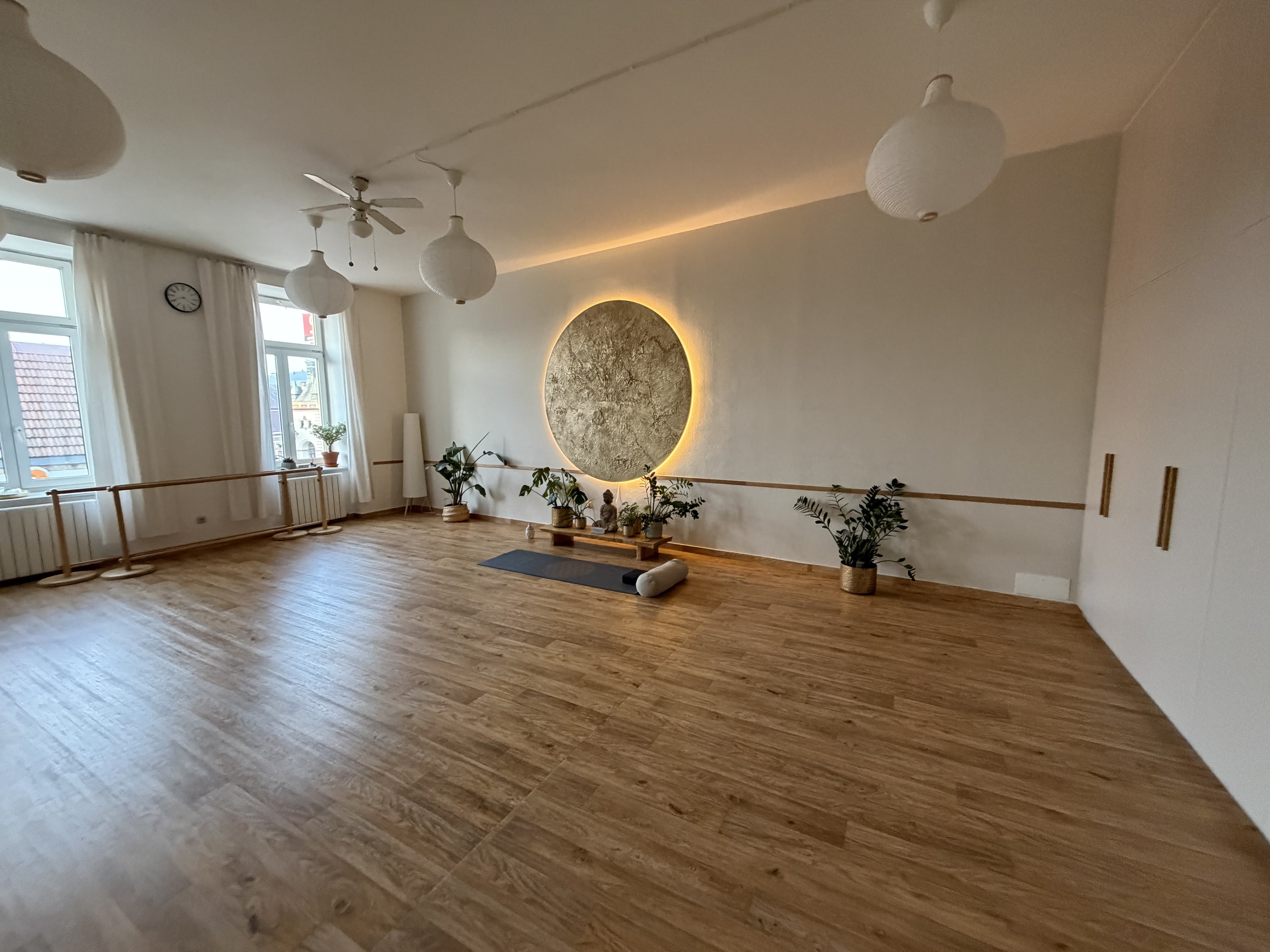 Interiér jógového studia